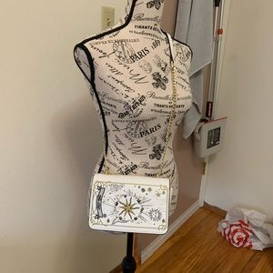 Cute white summer crossbody bag